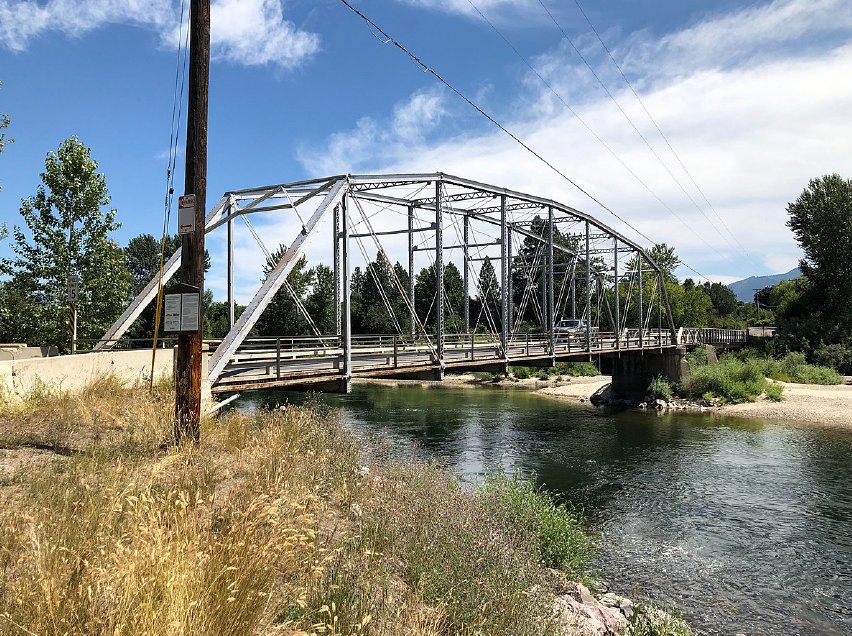 The Maclay Bridge, Bitterroot River, where I caught my first Montana trout.